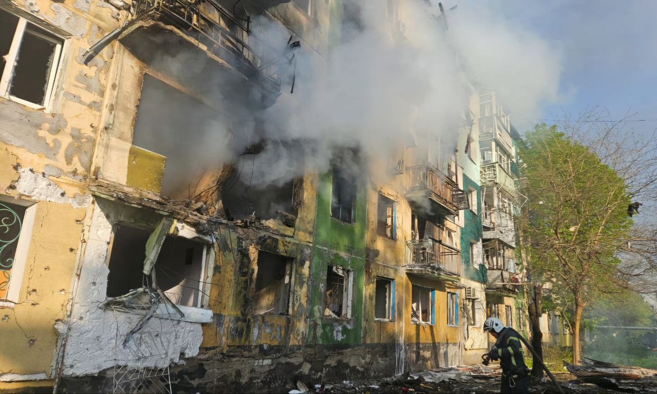Pavlohrad nach dem Angriff. 25. April. Foto: Telegram-Kanal von Serhij Lysak, Gebietsverwaltung Dnipro
